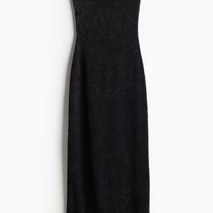 Ribbed Bandeau Strapless Dress